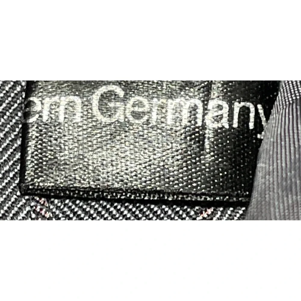 Ermenegildo Zegna Wool Suit Jacket Mens Size 42 German 25 Gray Pinstripe VTG 80s